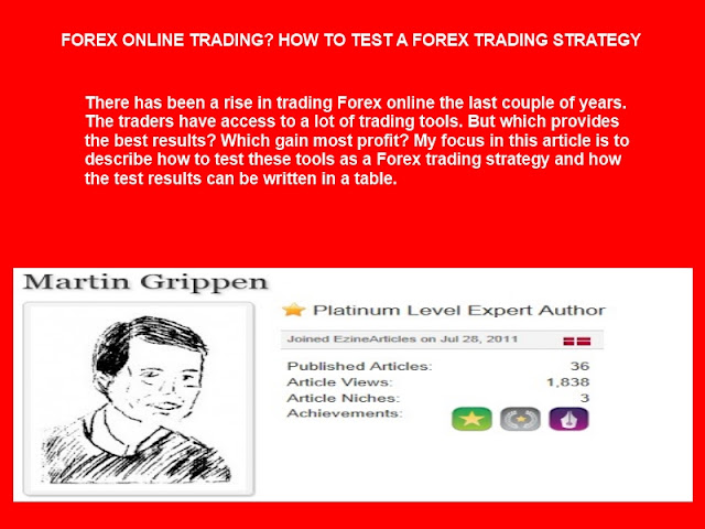 how to back test forex trading strategy